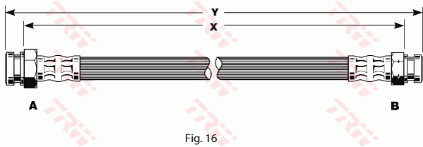 Brake Hose - PHA135 TRW