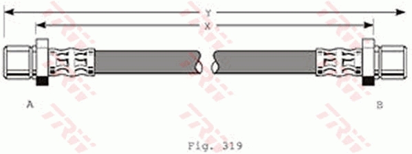 Brake Hose - PHA216 TRW