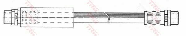 Bremsschlauch - PHA289 TRW