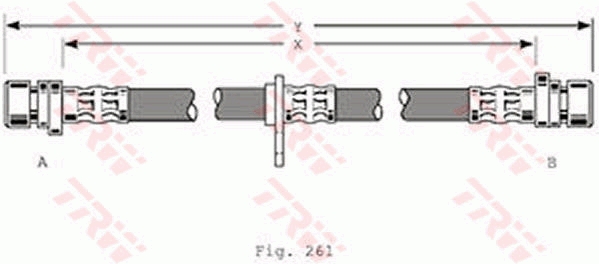 Brake Hose - PHA367 TRW