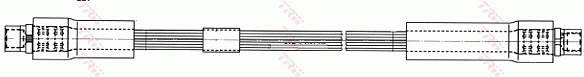 Bremsschlauch - PHA488 TRW