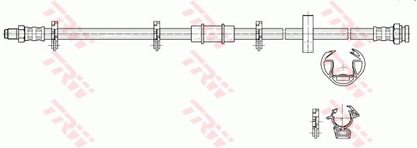 Тормозной шланг - PHB242 TRW
