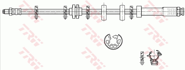 Brake Hose - PHB297 TRW