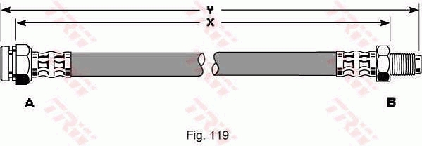 Brake Hose - PHB300 TRW