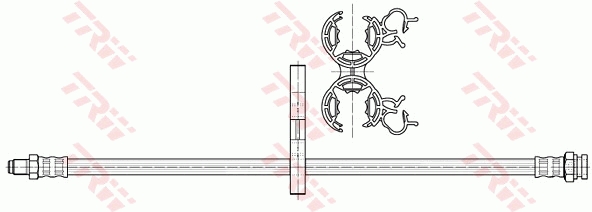 Bremsschlauch - PHB487 TRW