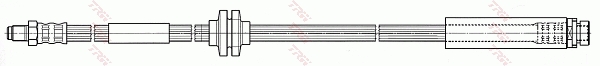 Тормозной шланг - PHB501 TRW