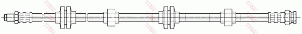 Тормозной шланг - PHB599 TRW