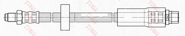 Bremsschlauch - PHB601 TRW