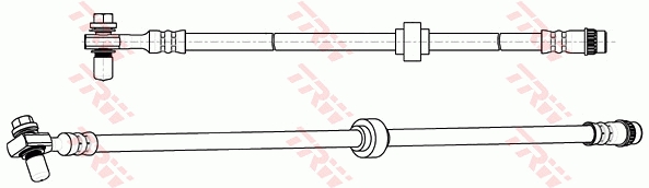 Flessibile del freno - PHD1074 TRW