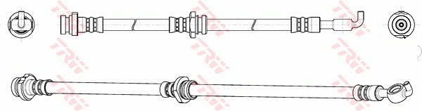 Тормозной шланг - PHD163 TRW