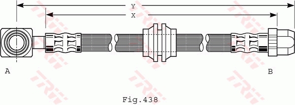 Brake Hose - PHD485 TRW