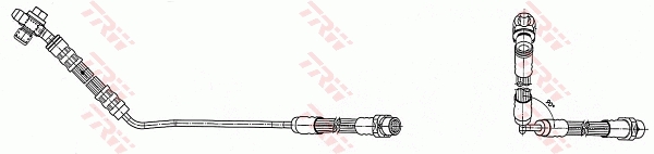 Тормозной шланг - PHD491 TRW