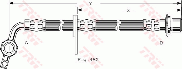 stabdžių žarnelė - PHD496 TRW