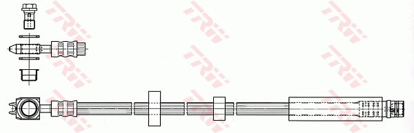 Тормозной шланг - PHD532 TRW