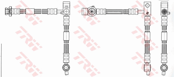 Тормозной шланг - PHD542 TRW