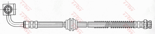 Тормозной шланг - PHD631 TRW