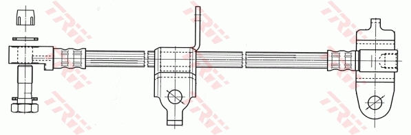 Тормозной шланг - PHD953 TRW