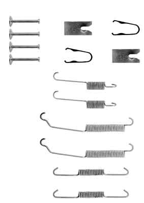 Accessory Kit, brake shoes - SFK307 TRW