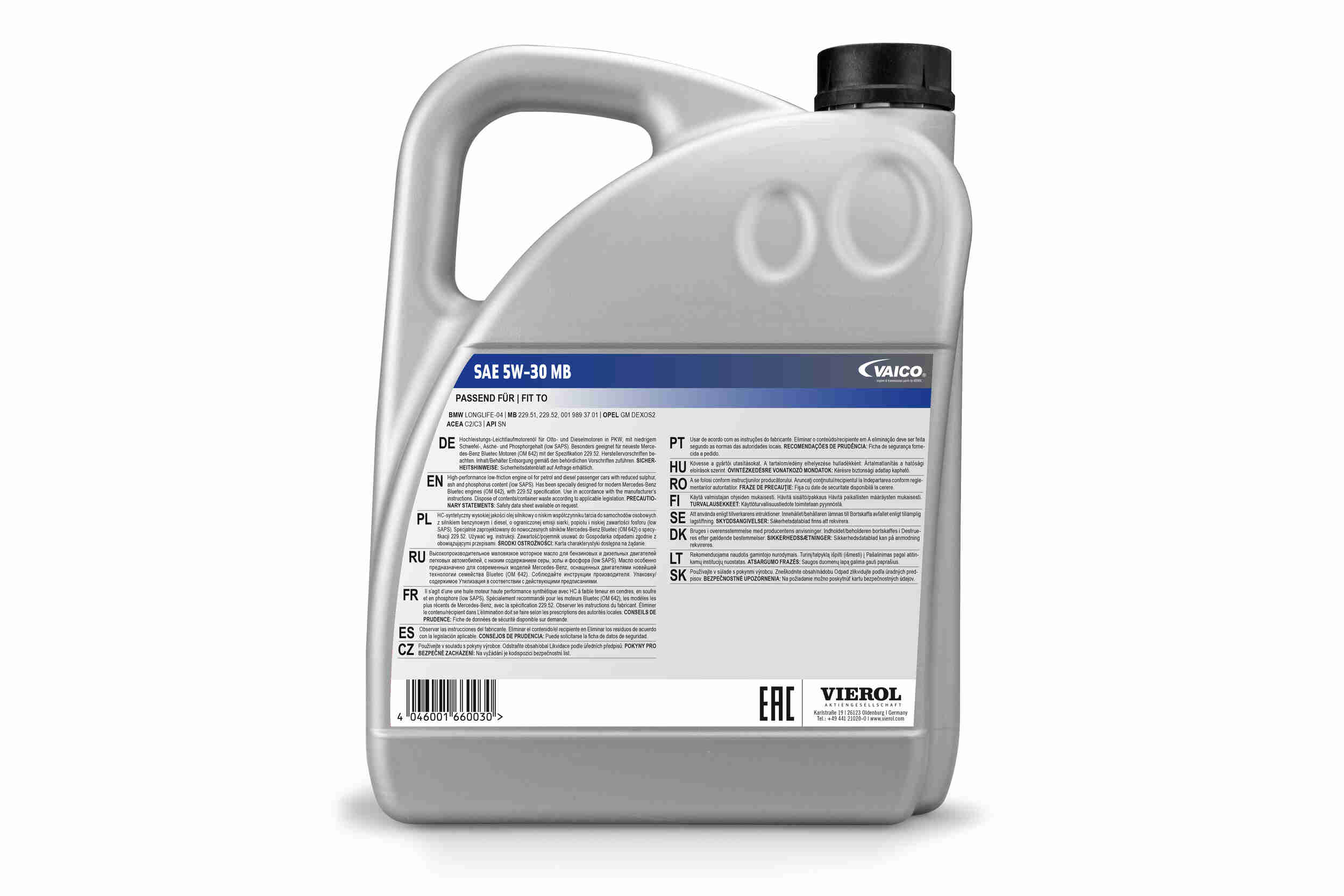 Engine Oil - V60-0304 VAICO