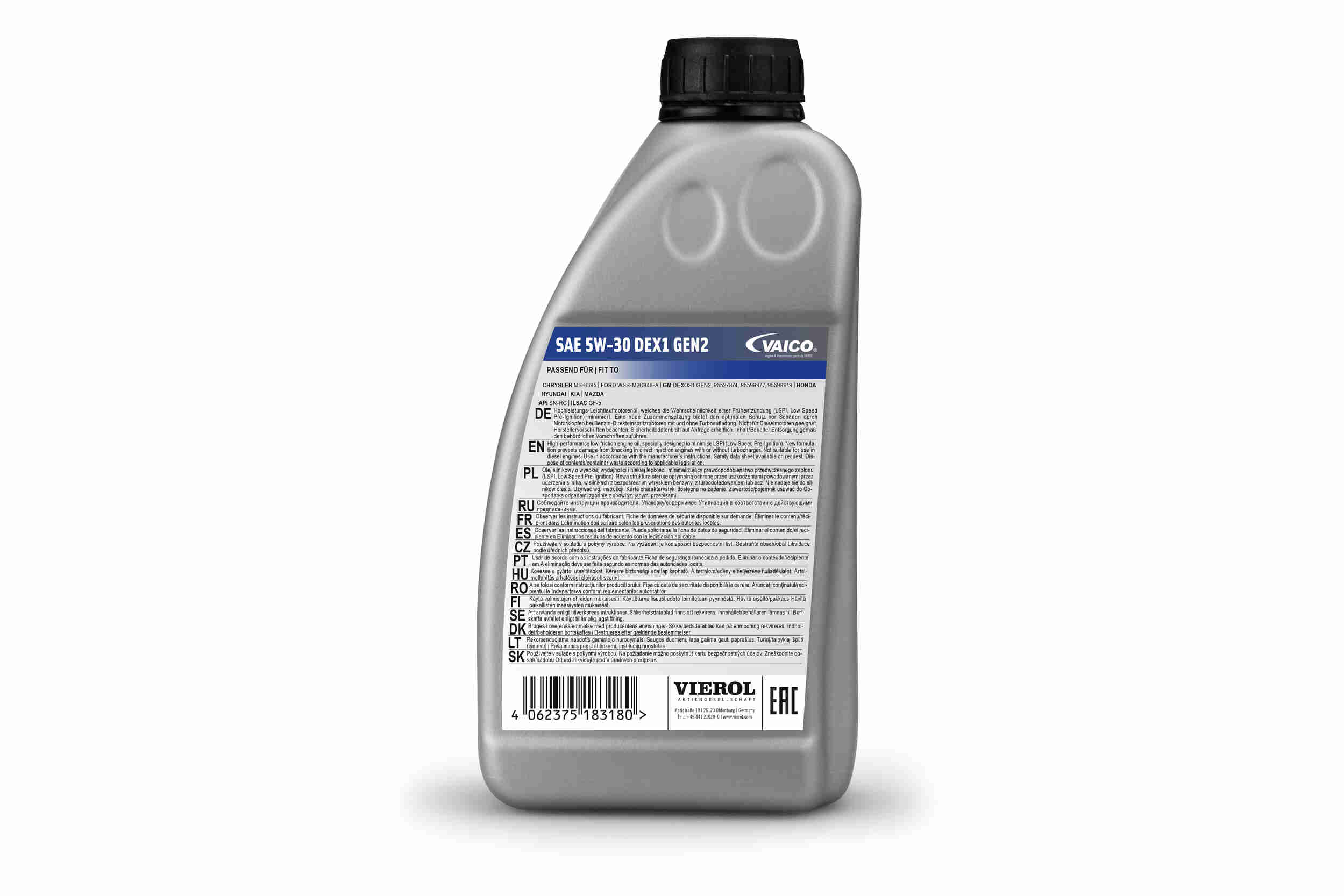 Engine Oil - V60-0390 VAICO