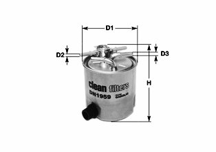 Filtro carburante - DN2701 CLEAN FILTERS