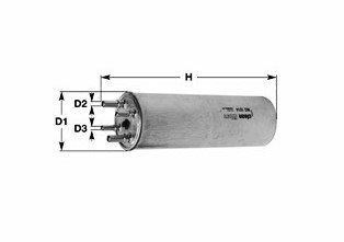 Fuel filter - MG1614 CLEAN FILTERS