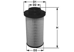 Fuel filter - MG1653 CLEAN FILTERS