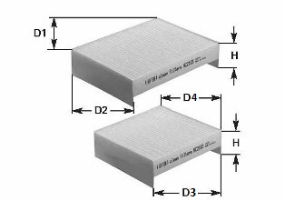 Filter, interior air - NC2356 CLEAN FILTERS