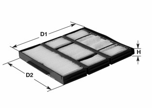 Filter, interior air - NC2371 CLEAN FILTERS