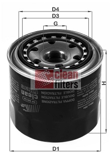 Oil Filter - DF 861/A CLEAN FILTERS