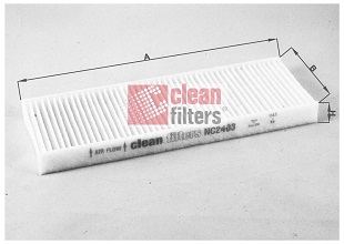 Filter, interior air - NC2403 CLEAN FILTERS