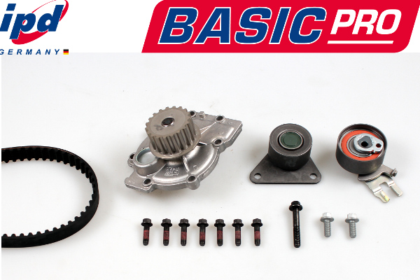 Water Pump + V-Ribbed Belt Set - PK04721 HEPU