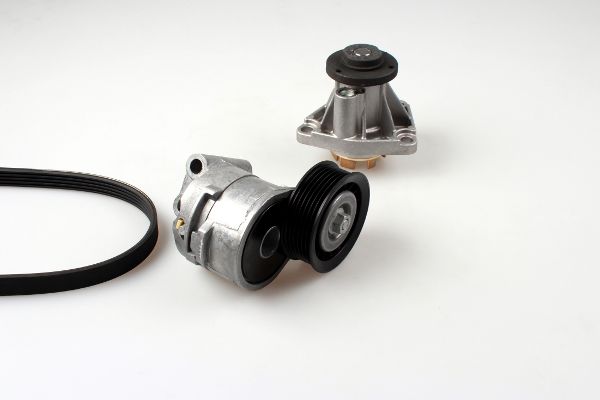 Water Pump + V-Ribbed Belt Set - PK03200 HEPU