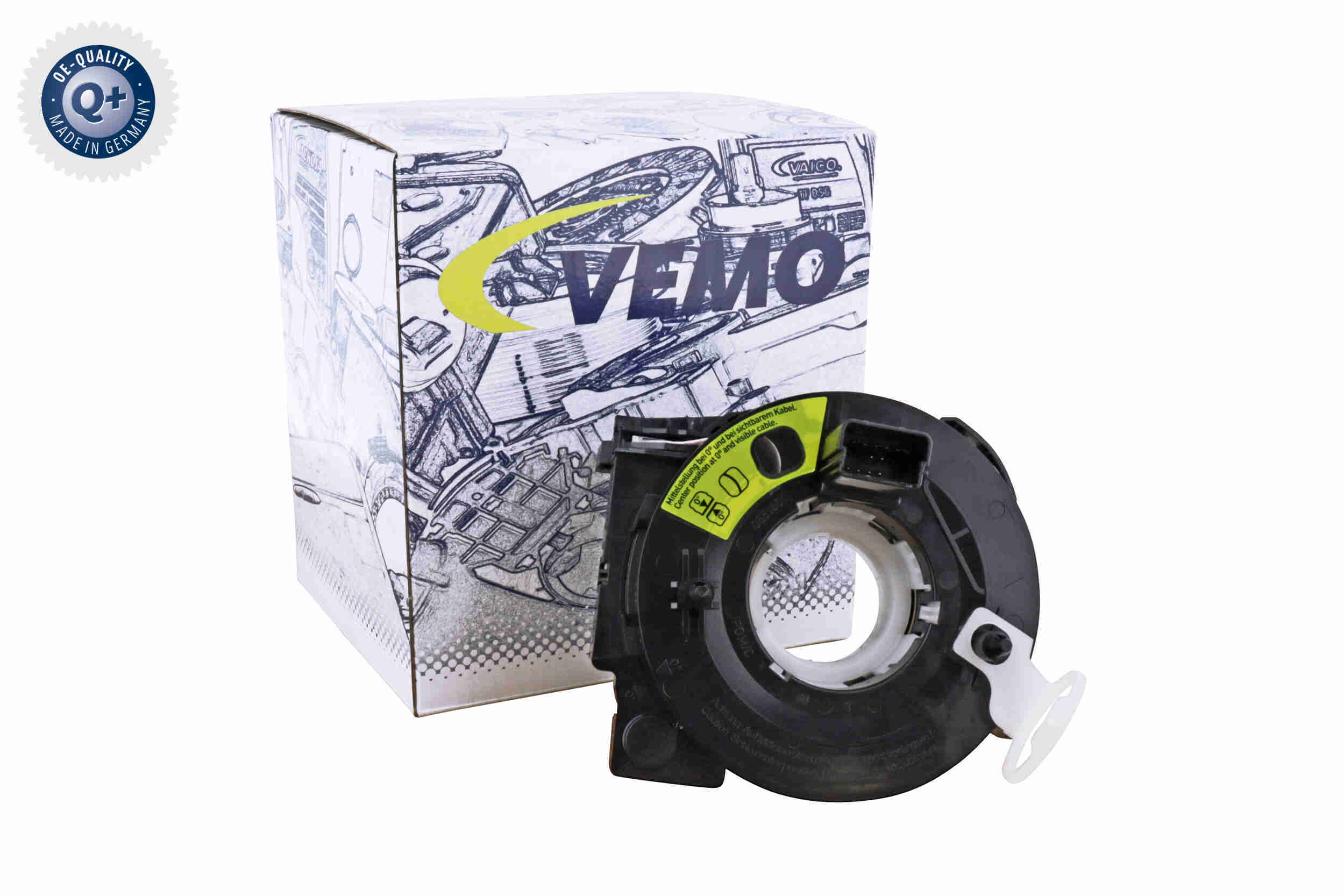 Витая пружина, подушка безопасности - V10-72-0066 VEMO