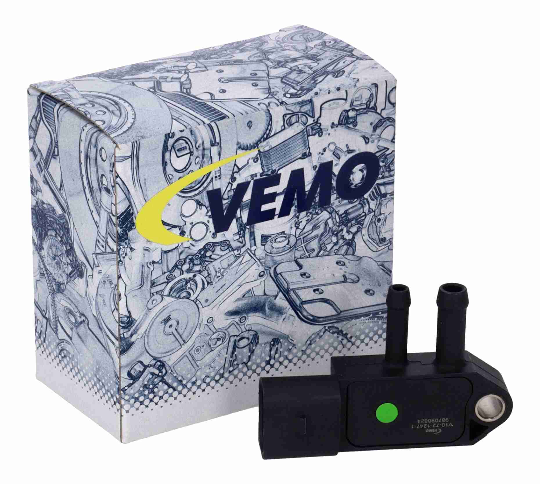 Sensor, exhaust pressure - V10-72-1247-1 VEMO