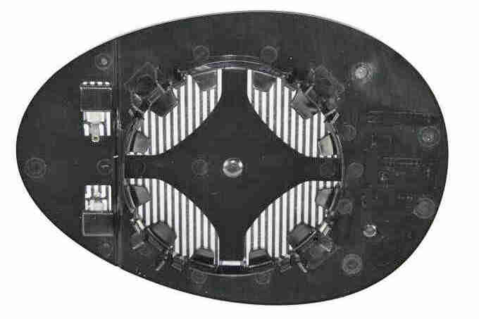 Mirror Glass, outside mirror - V20-69-0025 VEMO