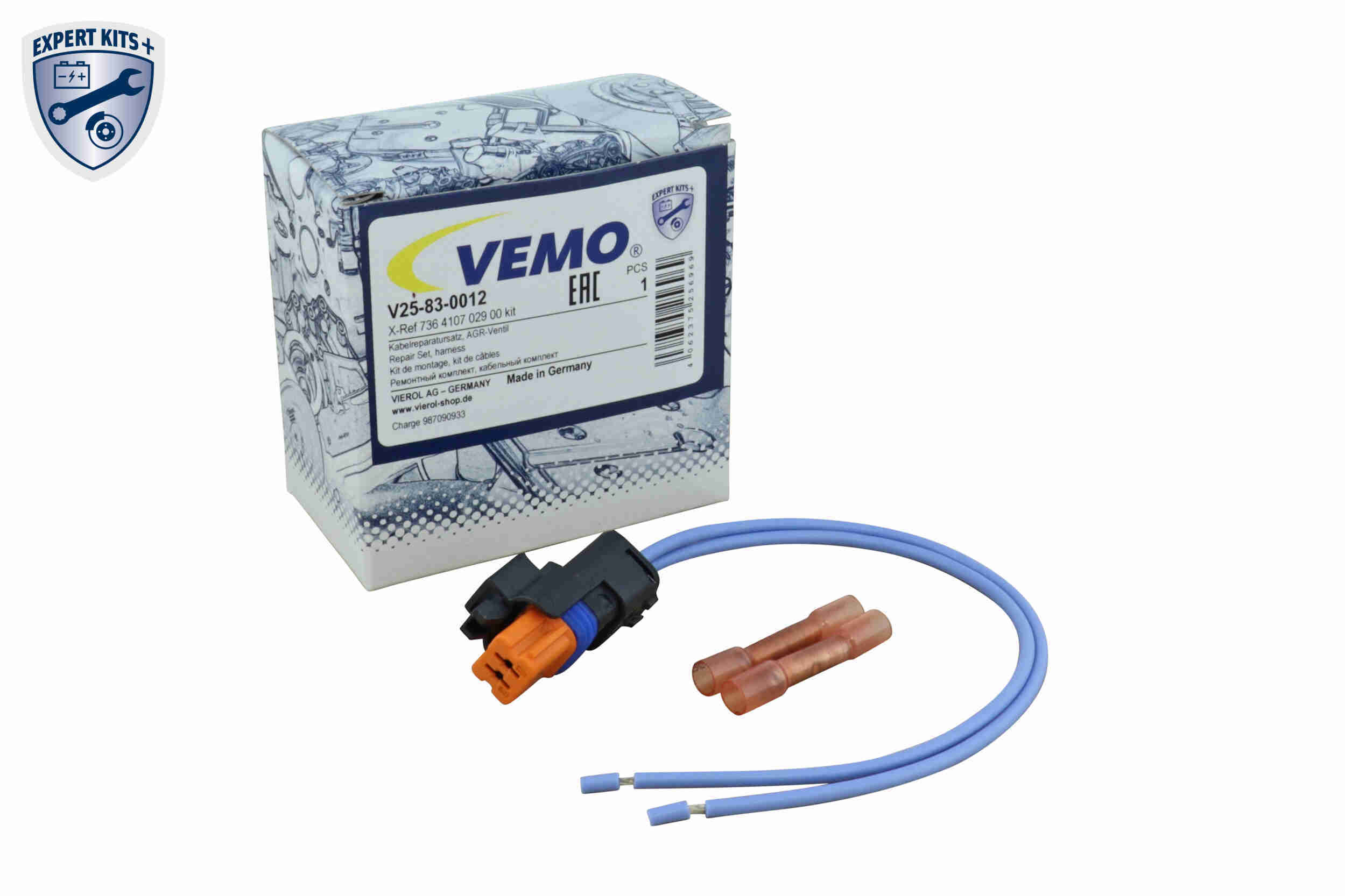 Cable Repair Set, EGR valve - V25-83-0012 VEMO