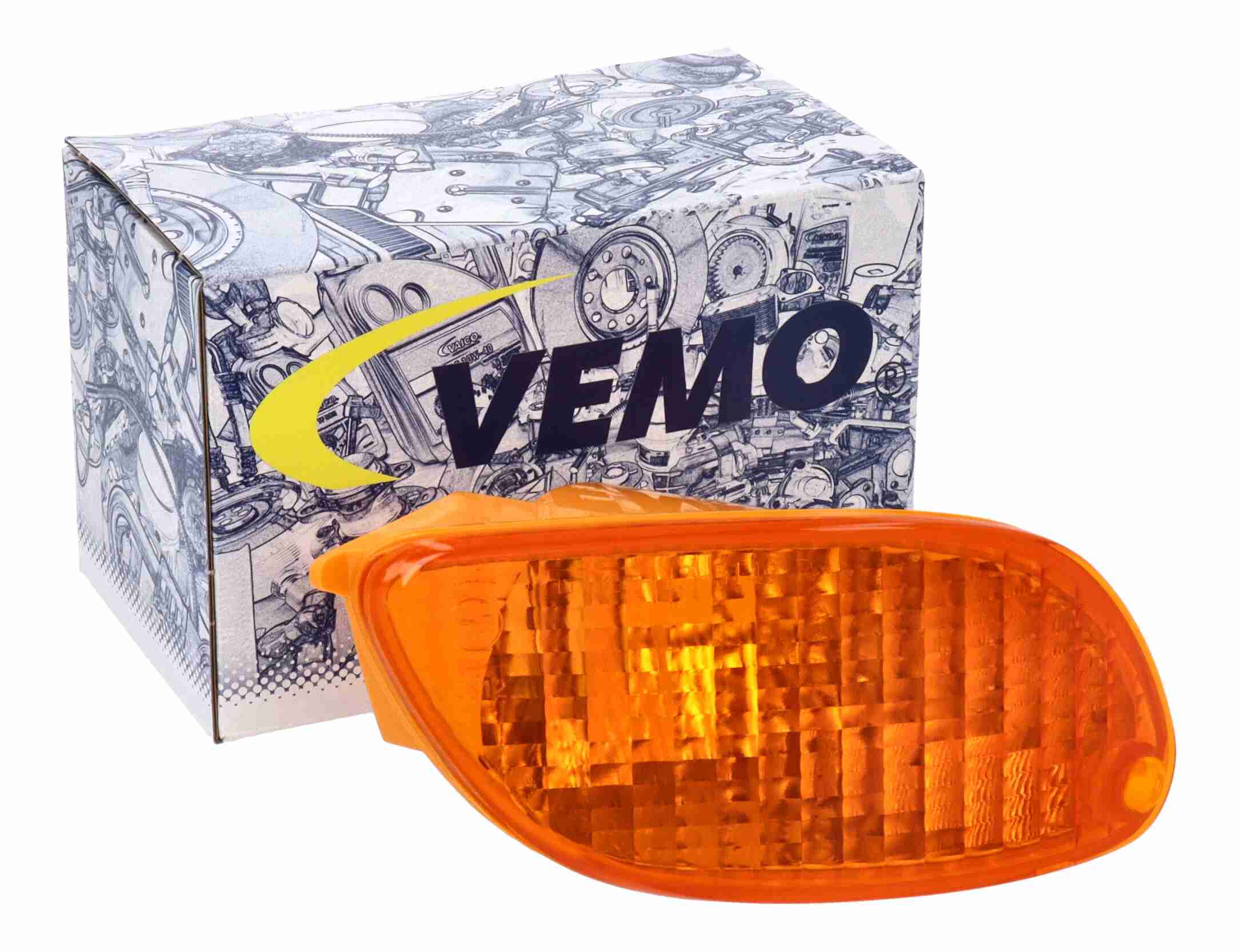 Регулировочный элемент, регулировка угла наклона фар - V40-77-0016 VEMO