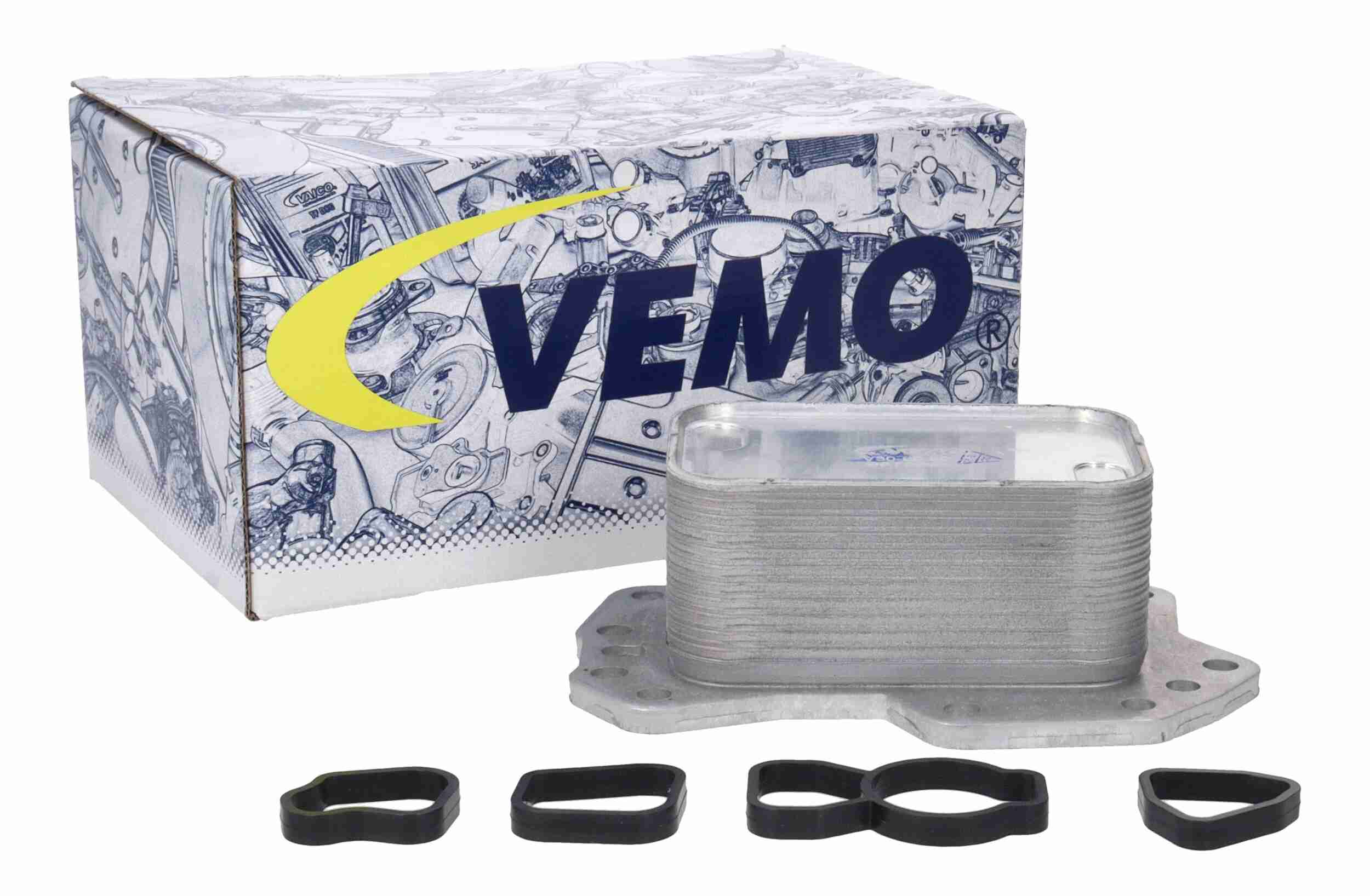 Oil Cooler, engine oil - V30-60-0038 VEMO