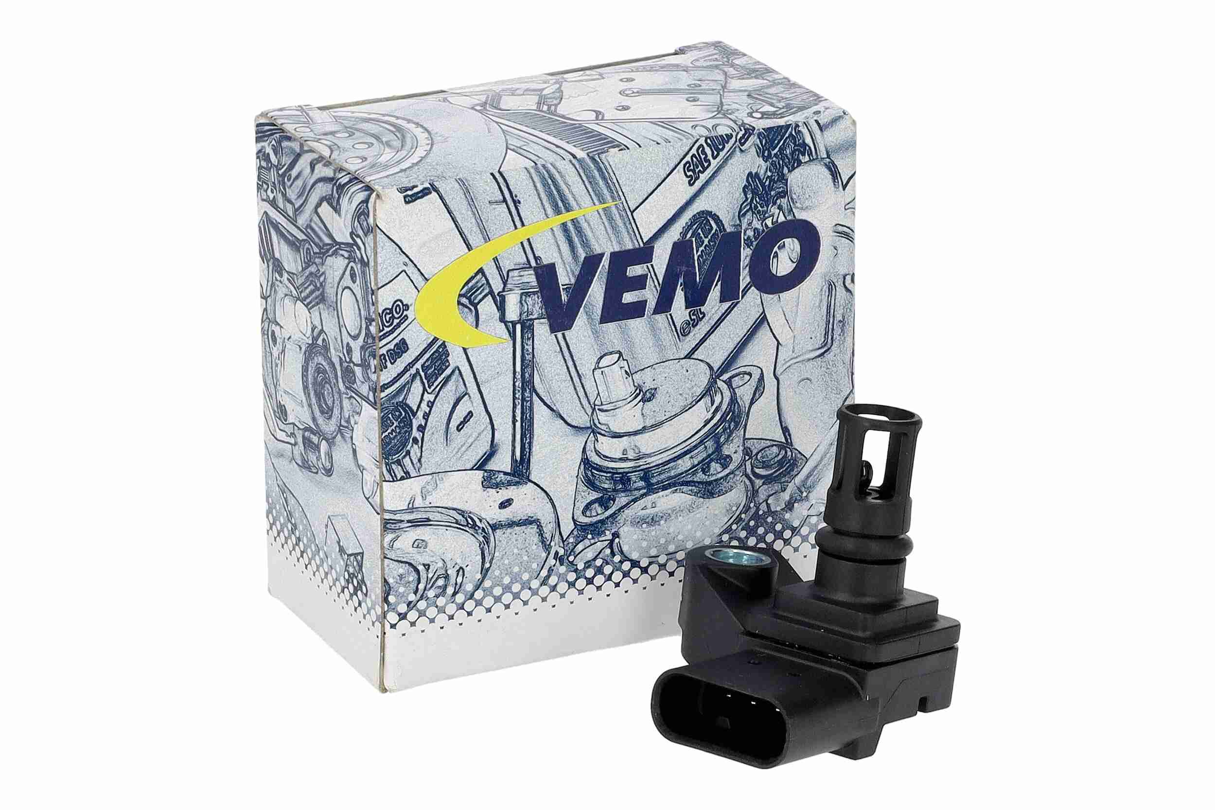 Датчик, давление во впускной трубе - V40-72-0040 VEMO