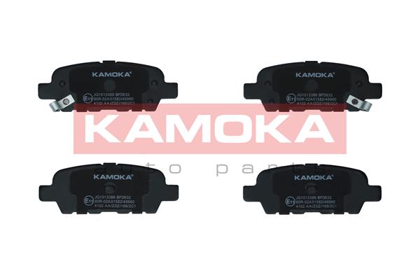 Комплект тормозных колодок, дисковый тормоз - JQ1013386 KAMOKA