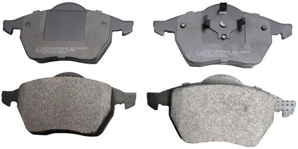 Brake Pad Set, disc brake - B110043 DENCKERMANN