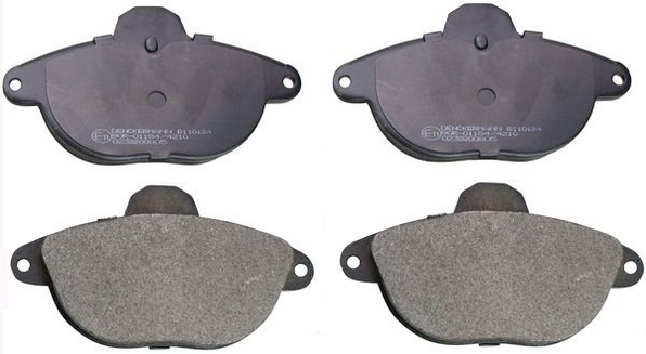 Brake Pad Set, disc brake - B110124 DENCKERMANN