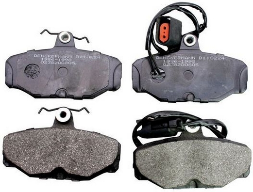 stabdžių trinkelių rinkinys, diskinis stabdys - B110224 DENCKERMANN
