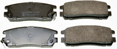 Brake Pad Set, disc brake - B110257 DENCKERMANN