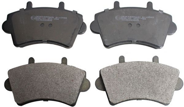 stabdžių trinkelių rinkinys, diskinis stabdys - B110582 DENCKERMANN