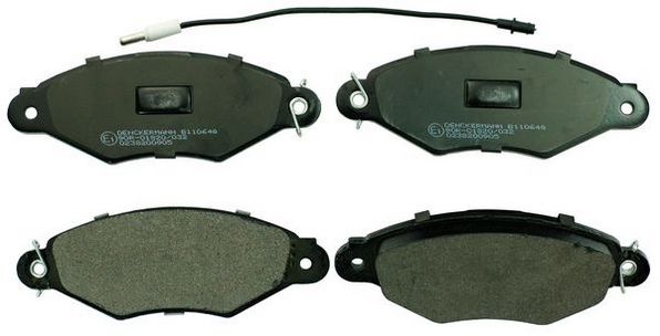 Комплект тормозных колодок, дисковый тормоз - B110648 DENCKERMANN