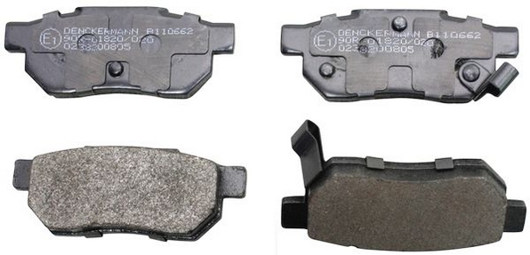 Brake Pad Set, disc brake - B110662 DENCKERMANN