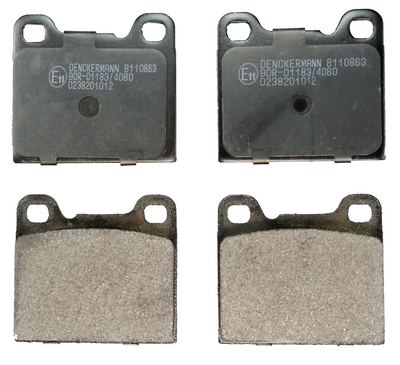 Kit pastiglie freno, Freno a disco - B110863 DENCKERMANN