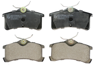 Brake Pad Set, disc brake - B110936 DENCKERMANN
